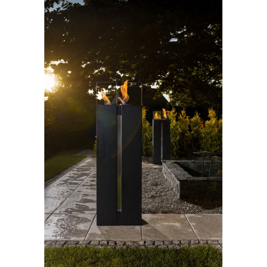 Kratki - BIO takka 113,6x35,9 cm 2kW musta