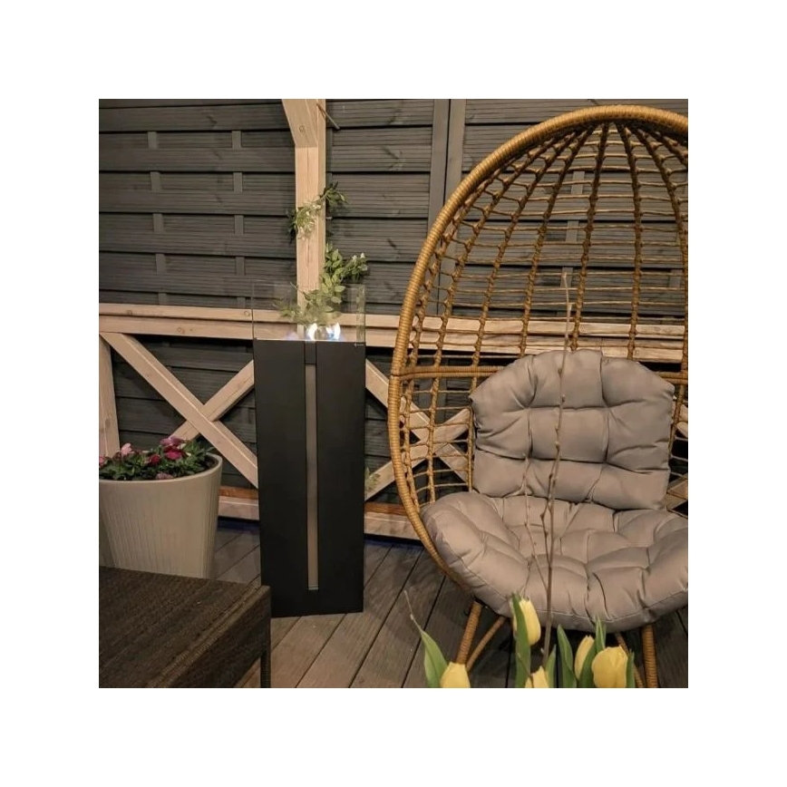 Kratki - BIO takka 113,6x35,9 cm 2kW musta