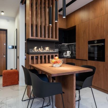 Kratki - Sisäänrakennettava BIO-takka 50x100 cm 3,5kW musta