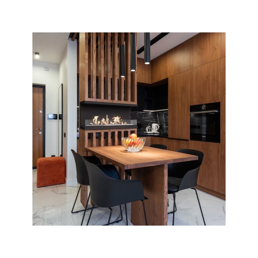 Kratki - Sisäänrakennettava BIO-takka 50x100 cm 3,5kW musta