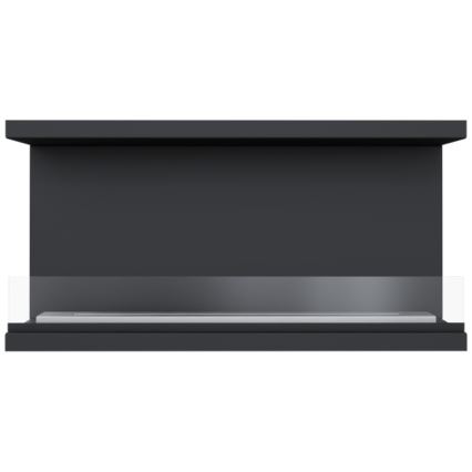 Kratki - Sisäänrakennettu BIO takka 50x100 cm 3,5kW musta