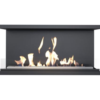 Kratki - Sisäänrakennettu BIO takka 50x100 cm 7kW musta