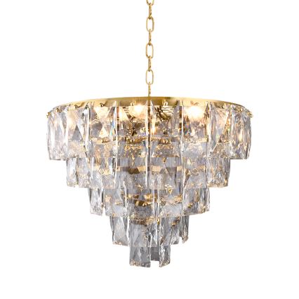 Kristalli-ketjukattokruunu CHELSEA 6xE14/40W/230V