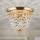 Kristallikattovalaisin PLAFOND 1xE27/40W/230V halkaisija 26 cm kulta