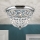 Kristallikattovalaisin PLAFOND 3xE27/40W/230V halkaisija 35 cm kiiltävä kromi