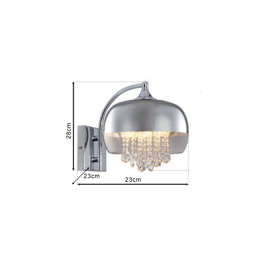 Kristalliseinävalaisin LUNA 1xE14/40W/230V
