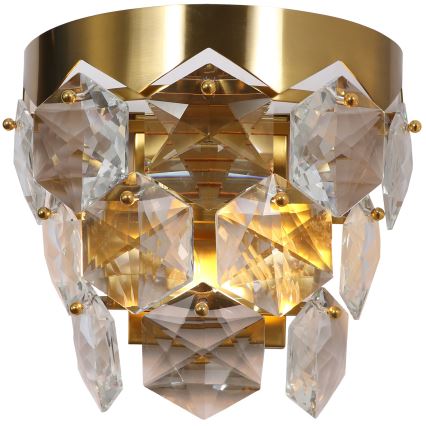 Kristalliseinävalo GRACE 2xE14/40W/230V kulta