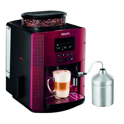 Krups - Automaattinen kahvinkeitin maitosäiliöllä ESSENTIAL 1450W/230V punainen