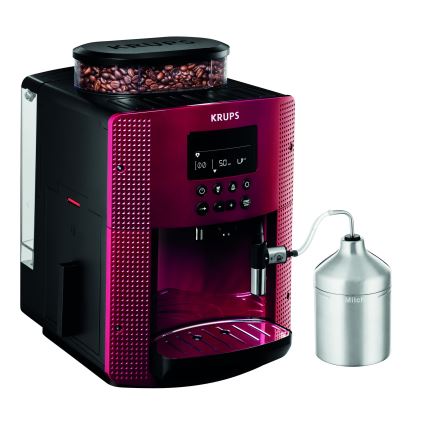 Krups - Automaattinen kahvinkeitin maitosäiliöllä ESSENTIAL 1450W/230V punainen