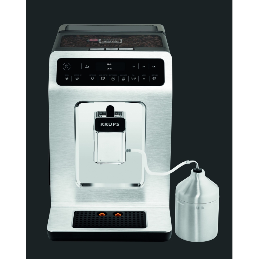 Krups - Automaattinen kahvinkeitin maitosäiliöllä EVIDENCE 1450W/230V valkoinen