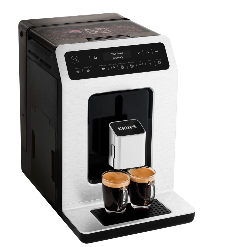 Krups - Automaattinen kahvinkeitin maitosäiliöllä EVIDENCE 1450W/230V valkoinen