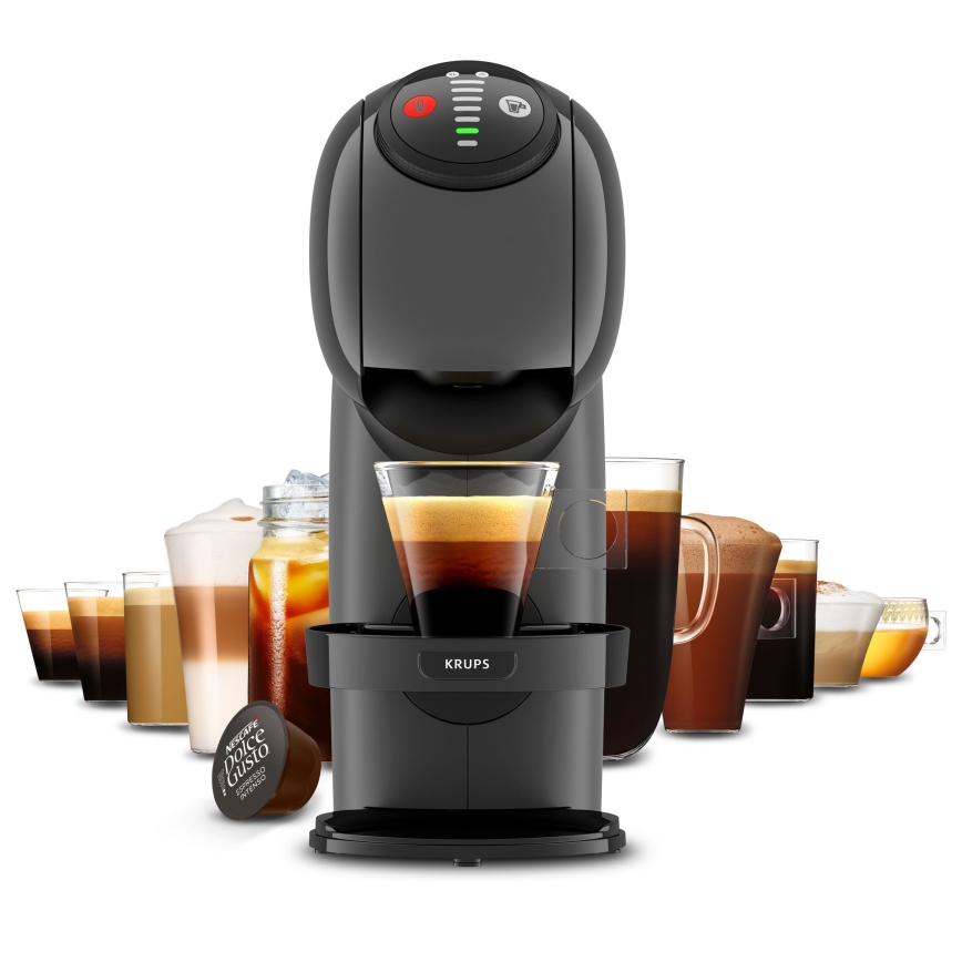 Krups - Kapseli kahvinkeitin NESCAFÉ DOLCE GUSTO GENIO S 1500W antrasiitti