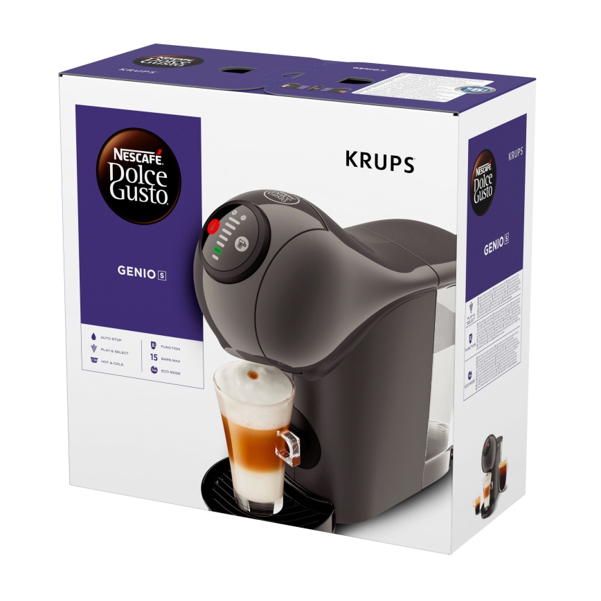 Krups - Kapseli kahvinkeitin NESCAFÉ DOLCE GUSTO GENIO S 1500W antrasiitti
