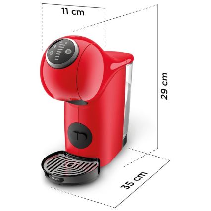 Krups - Kapseli kahvinkeitin NESCAFÉ DOLCE GUSTO GENIO S PLUS 1500W punainen