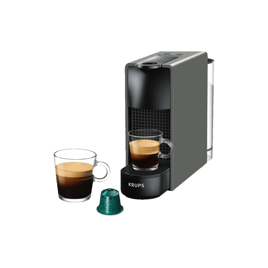 Krups - Kapseli kahvinkeitin NESPRESSO Essenza mini 1310W/230V harmaa