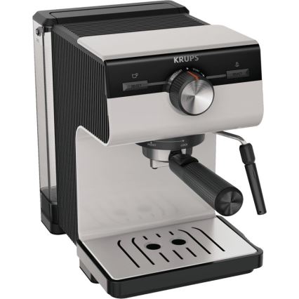 Krups - Lever kahvinkeitin kahdelle kupille AUTHENTIC 1450W/230V harmaa