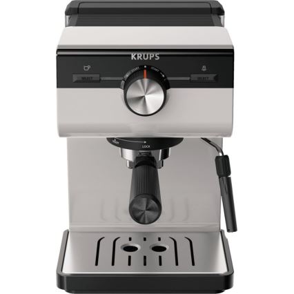 Krups - Lever kahvinkeitin kahdelle kupille AUTHENTIC 1450W/230V harmaa