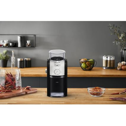 Krups - Sähköinen kahvipapumylly 110W/230V ruostumaton/musta