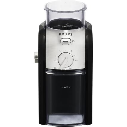 Krups - Sähköinen kahvipapumylly 110W/230V ruostumaton/musta