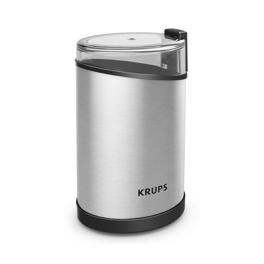 Krups - Sähköinen kahvipapumylly 85g FAST-TOUCH 200W/230V mattakromi