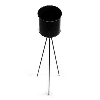 Kukkajalusta TRIPOD 110x25 cm musta
