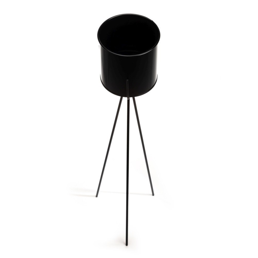 Kukkajalusta TRIPOD 110x25 cm musta