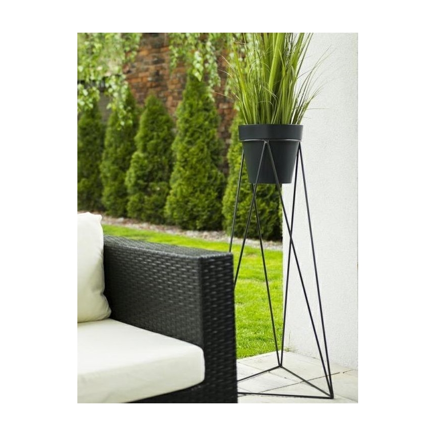 Kukkalaudan jalusta TRIANGL 90x50 cm musta