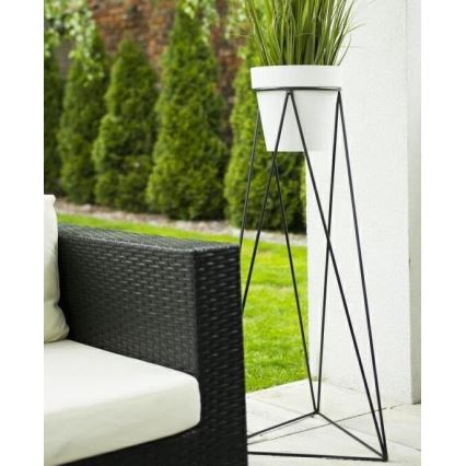 Kukkalaudan jalusta TRIANGL 90x50 cm musta