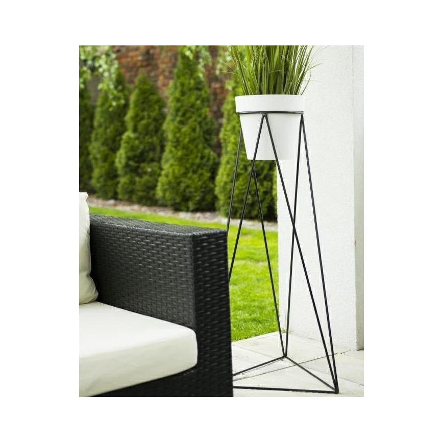 Kukkalaudan jalusta TRIANGL 90x50 cm musta