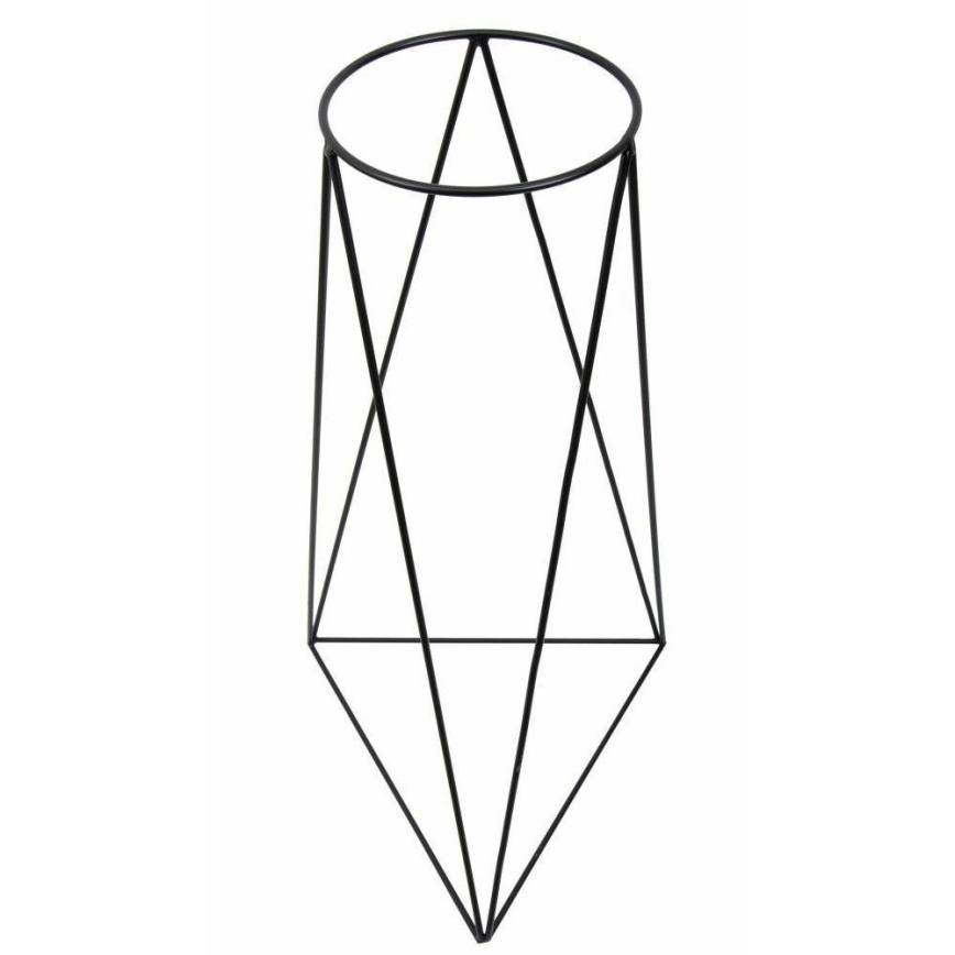 Kukkaruukkuteline TRIANGLE 90x50 cm musta