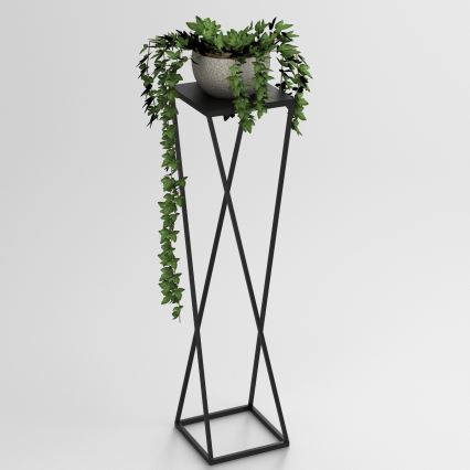 Kukkasteline 100x24 cm musta