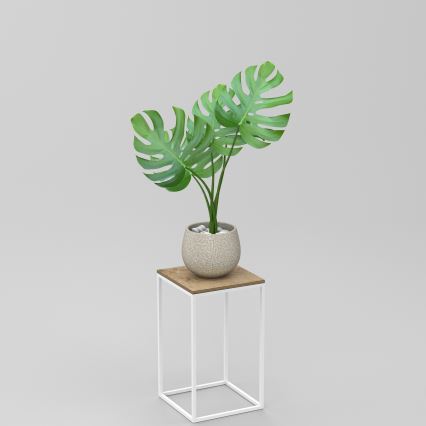 Kukkasteline 40x24 cm valkoinen