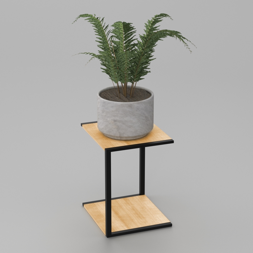 Kukkasteline 40x30x34 cm musta