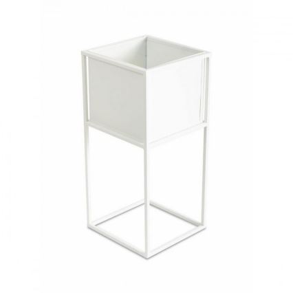 Kukkasteline 50x24 cm valkoinen