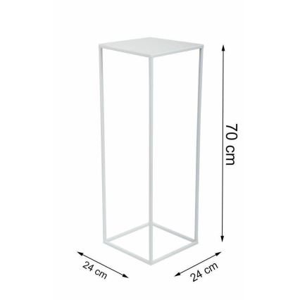 Kukkasteline 70x24 cm valkoinen
