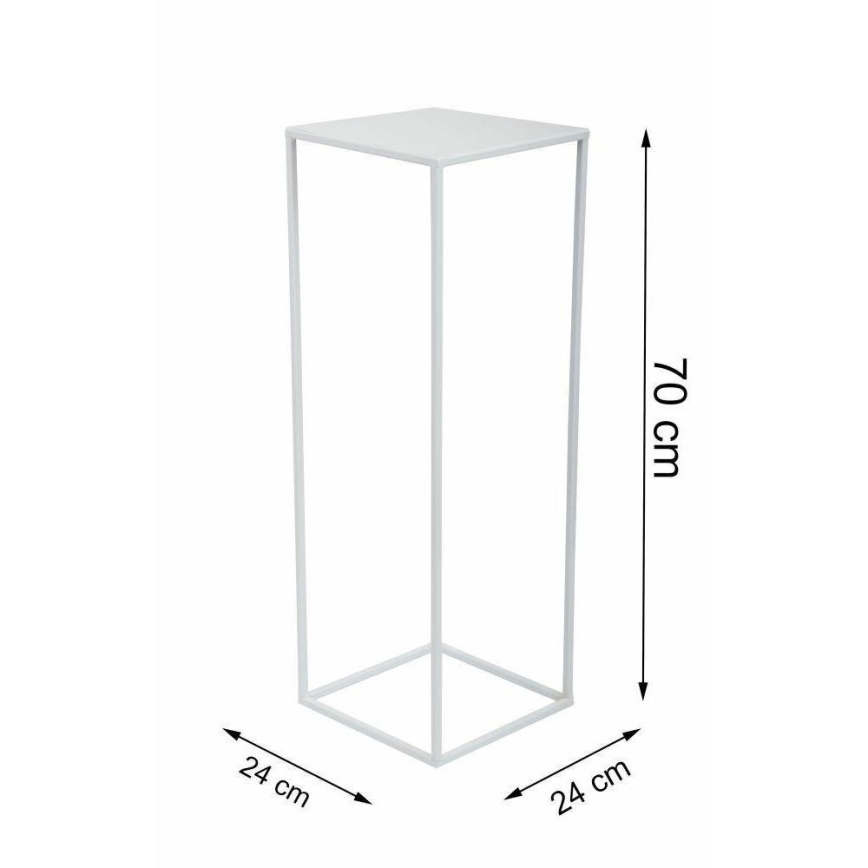 Kukkasteline 70x24 cm valkoinen