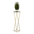 Kukkasteline LOFT 100x24 cm kulta/musta