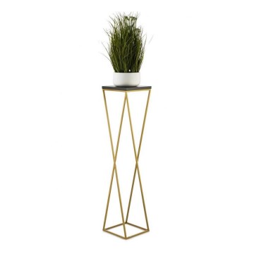 Kukkasteline LOFT 100x24 cm kulta/musta