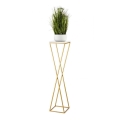 Kukkasteline LOFT 100x24 cm kulta/valkoinen