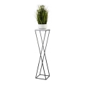 Kukkasteline LOFT 100x24 cm musta/valkoinen