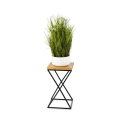 Kukkasteline LOFT 40x24 cm musta/ruskea
