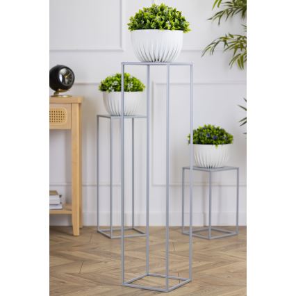 Kukkateline 100x24 cm harmaa