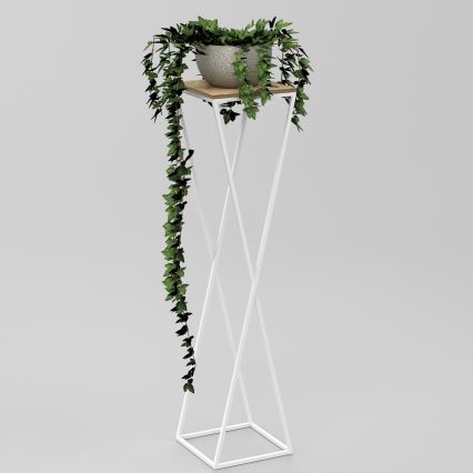 Kukkateline 100x24 cm valkoinen