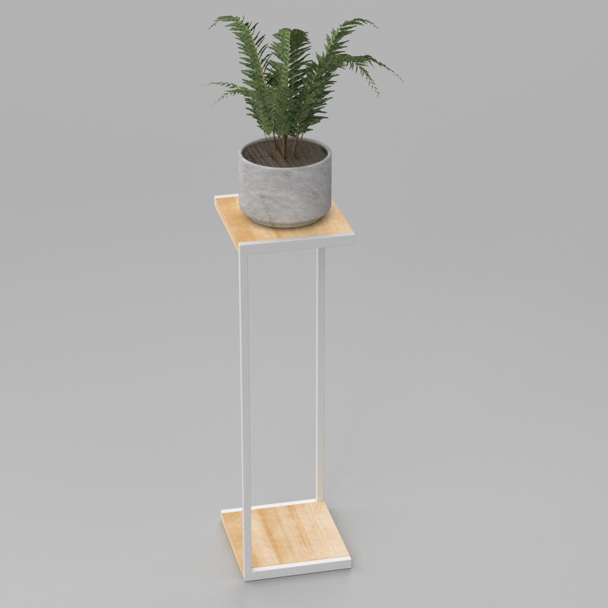 Kukkateline 100x30x34 cm valkoinen