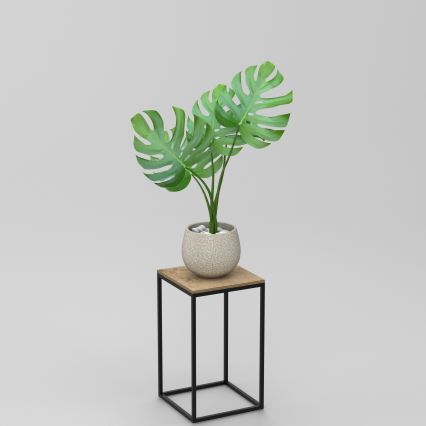 Kukkateline 40x24 cm musta