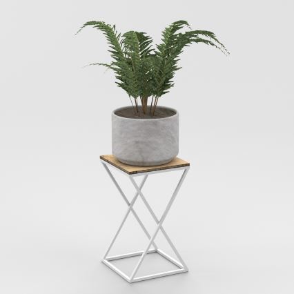 Kukkateline 40x24 cm valkoinen