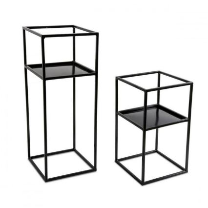 Kukkateline 40x24 musta