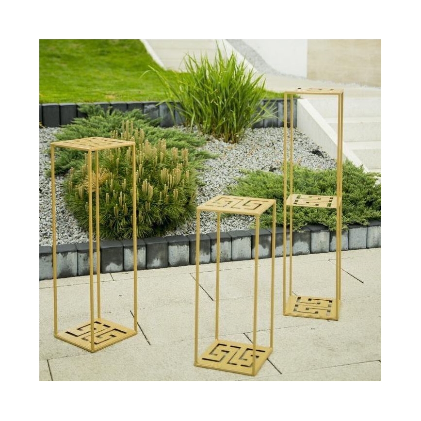 Kukkasteline 60x24 cm kulta