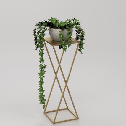 Kukkateline 70x24 cm kultainen