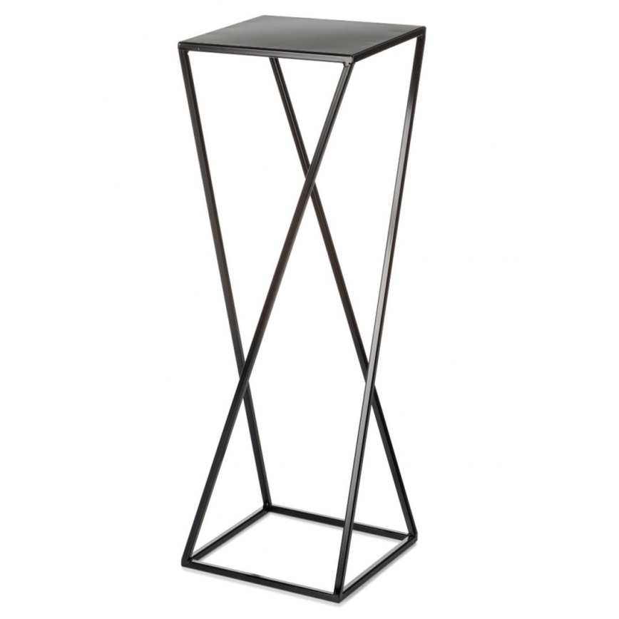 Kukkateline 70x24 cm musta